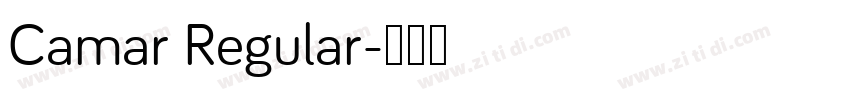 Camar Regular字体转换
